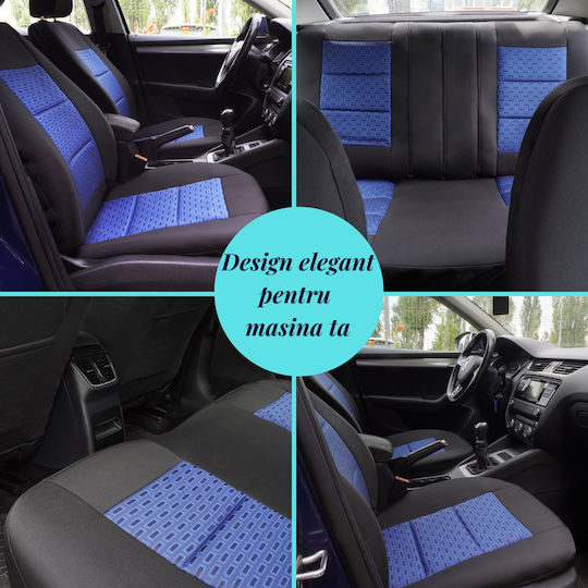 Smartic Set Spătare Auto 11buc Albastru / Negru