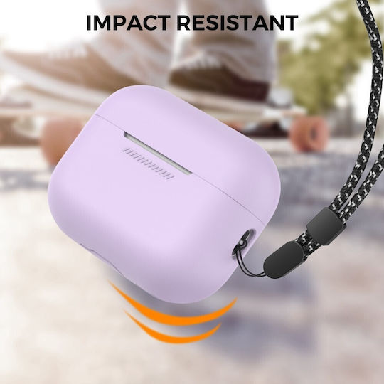 AHAstyle Θήκη Σιλικόνης σε Μωβ χρώμα για Apple AirPods Pro 2