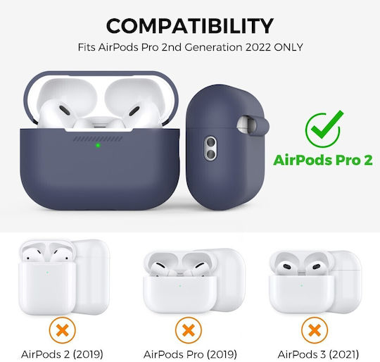 AHAstyle Θήκη Σιλικόνης σε Μπλε χρώμα για Apple AirPods Pro 2