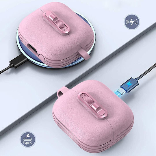 Θήκη Σιλικόνης σε Ροζ χρώμα για Galaxy Buds3