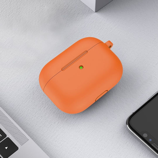 Hülle Silikon in Orange Farbe für Apple AirPods 3