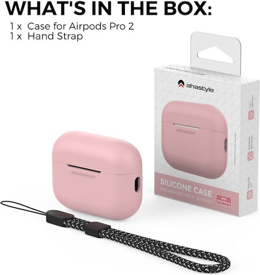 AHAstyle Θήκη Σιλικόνης σε Ροζ χρώμα για Apple AirPods Pro 2