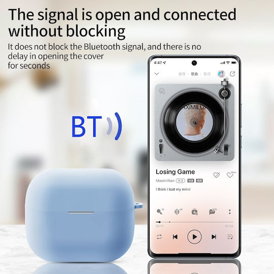 Husă în culoarea Albastru deschis pentru Galaxy Buds3