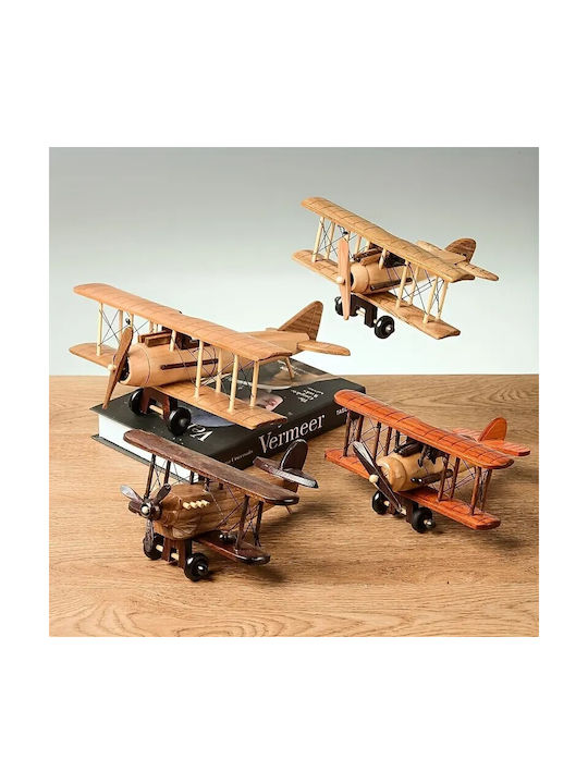 Wooden Decorative Airplane Model 20x20x10cm 7dis147