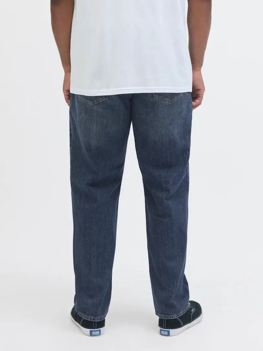 Men's Jeans Pants Elastic Dark Blue