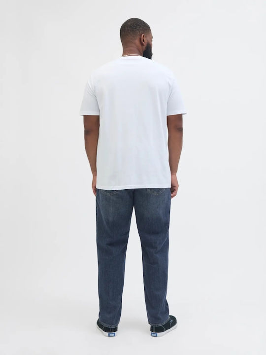 Men's Jeans Pants Elastic Dark Blue