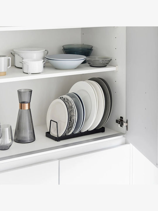 Yamazaki Cabinet Dish Rack Inox In Black Colour 11x22x7cm