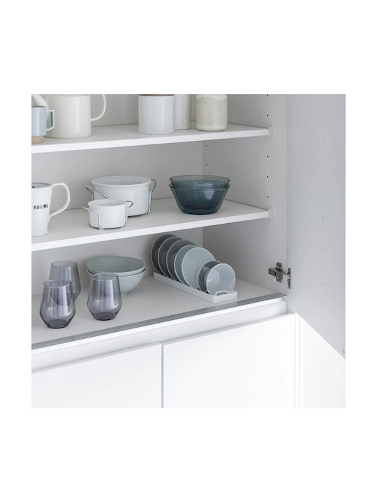 Yamazaki Cabinet Dish Rack Inox in White Color 8.6x32x2cm