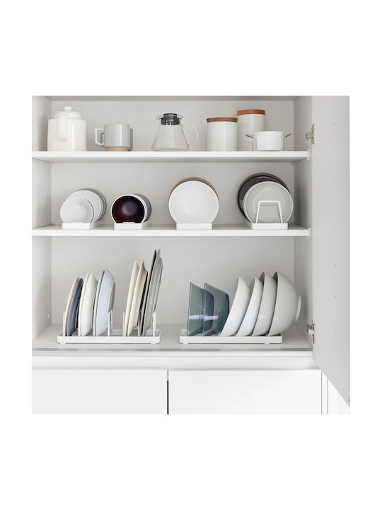 Yamazaki Cabinet Dish Rack Inox in White Color 8.6x32x2cm