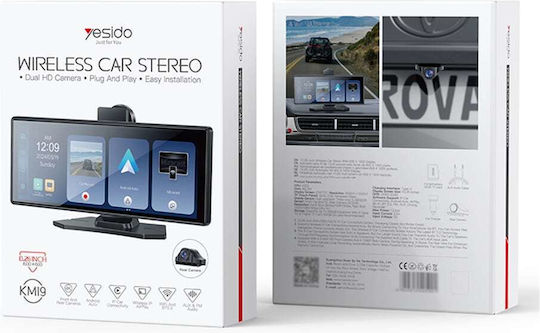 Yesido 10.26" Multimedia Screen for Car Dashboard with Apple CarPlay / Android Auto / Bluetooth / GPS