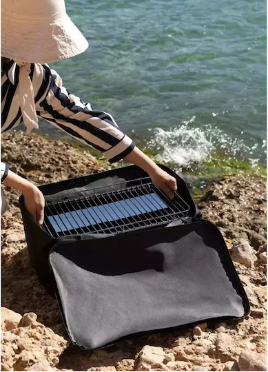 Create Stainless steel Portable Charcoal Grill with Smoker