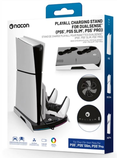 Nacon Βάση για 2 χειριστήρια PS5 / PS5 Slim Λευκή