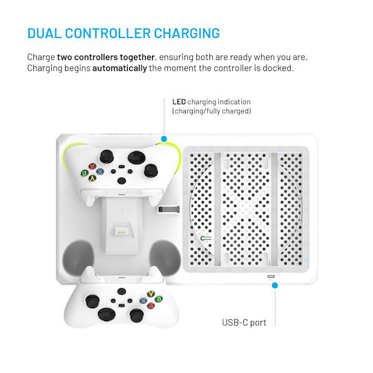 Fixed Ständer Für 2 Controller Xbox Series X/S Weiß