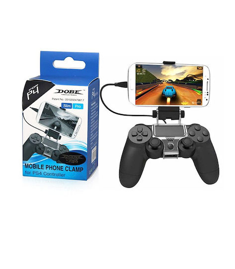 Dobe Mobile Phone Clamp Βάση Φόρτισης για 1 χειριστήριο PS4 Στήριξης Κινητού Μαύρη