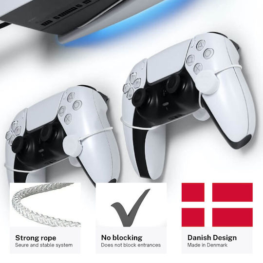 Floating Grip Βάση Φόρτισης για 2 χειριστήρια PS5 Λευκή 368019
