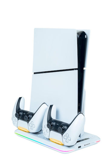 Bigben Interactive Charging Charging Station for 2 controllers PS5 White