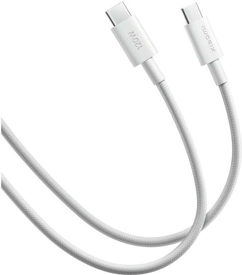 Xiaomi Braided USB 2.0 Cable USB-C male - USB-C 120W White 1m (BHR087KGL)