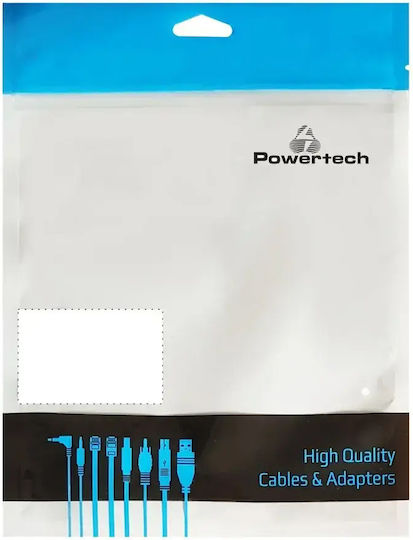 Powertech USB 2.0 Cable USB-C male - USB-C 25W Black 1.5m (CAB-U130)