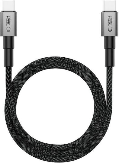 Tech-Protect Ultraboost Dna USB 2.0 Кабел USB-C Мъжки - USB-C 100W Захранване PD Сив 1м