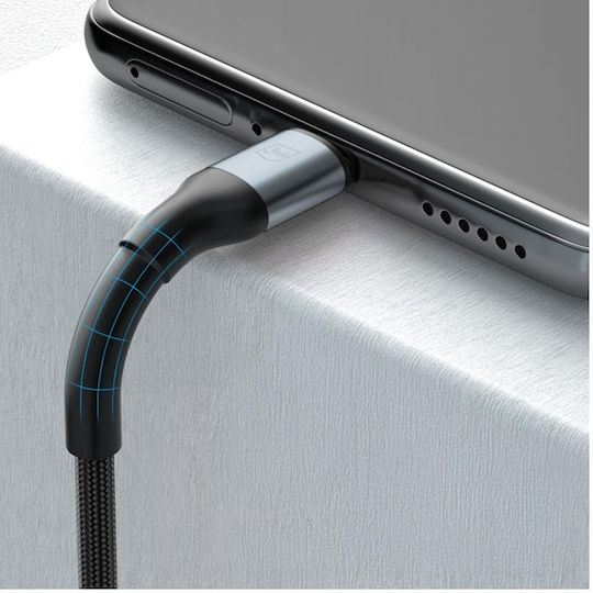 3MK Hyper USB 2.0 Cable USB-C Male - USB-A 18W PD Black 1m