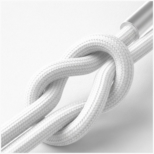 3MK USB 2.0 Cable USB-C Male - USB-C 60W PD White 1m