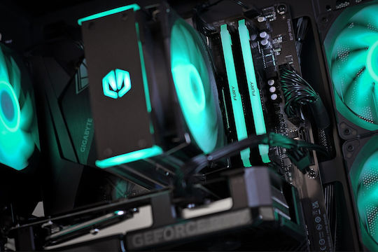 Actina Гейминг Настолен Компютър Ryzen 5-7500F 32GB DDR5 1TB SSD Radeon RX 9070 Без Операционна Система