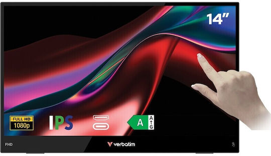 Verbatim Light 32400 IPS HDR Touch Portable Monitor 14" FHD 1920x1080 with Response Time 10ms GTG
