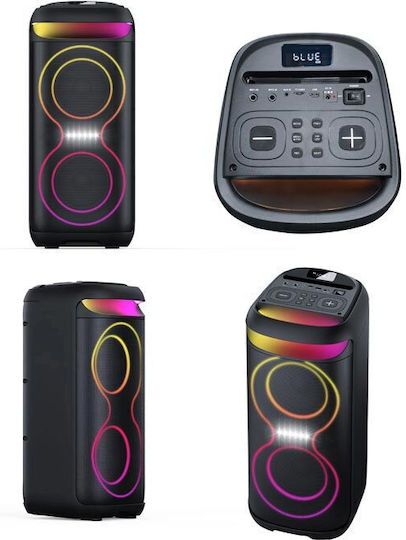 Boxă Karaoke cu Microfon Wireless și Efecte de Iluminare SM-6615 Negru