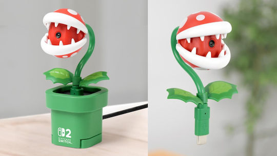 Nintendo Piranha Plant Camera Media Remote for Switch / Switch 2 in Multicolour color