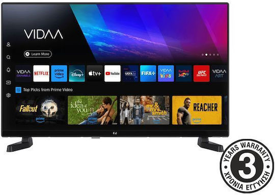 F&U Smart Τηλεόραση 32" HD Ready LED FLV32501 HDR (2024)