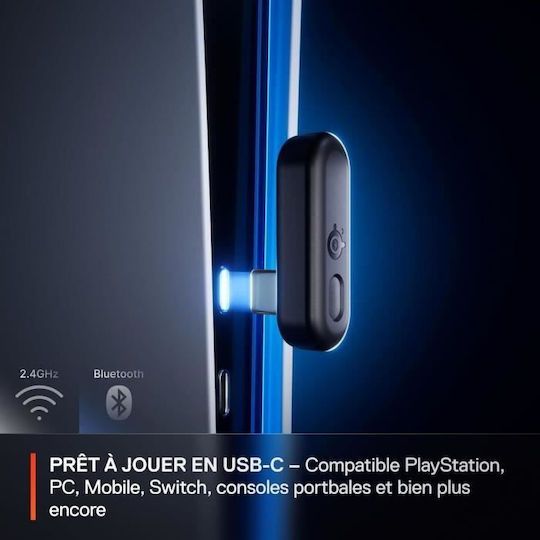 SteelSeries Arctis Nova 3P Căști Gaming Wireless Over Ear cu Conectivitate Bluetooth USB Violet pentru Nintendo Switch Nintendo Switch 2 PC PS4 PS5