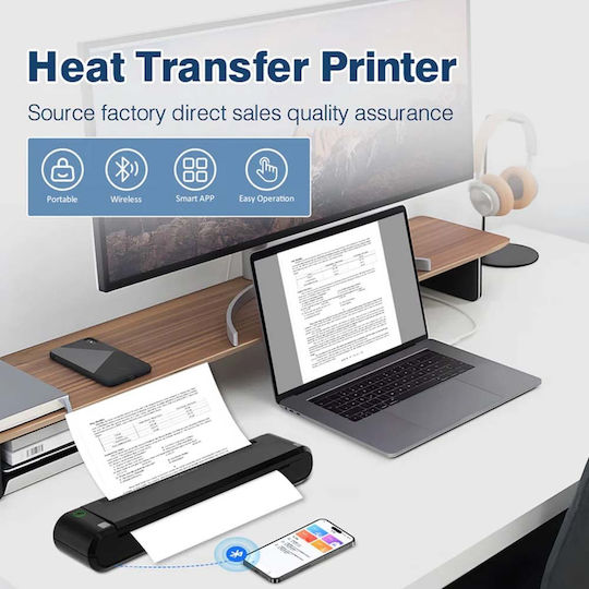 Netum NT-P808 Black and White Thermal Printer