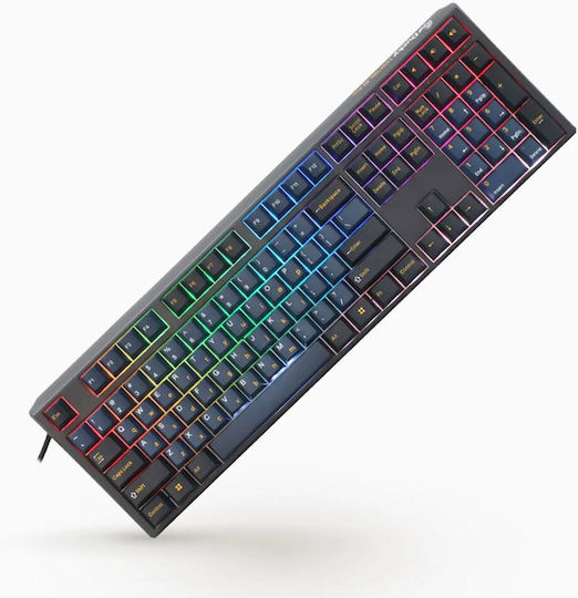 Ducky One 3 Pro Nazca Line Gaming Μηχανικό Πληκτρολόγιο με Cherry MX2A Red διακόπτες και RGB φωτισμό (Αγγλικό US) Black/Blue