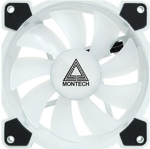Montech Z3 Pro Case Fan 120mm 1500rpm with ARGB Lighting and 3-Pin / 4-Pin PWM Connection 3pcs White