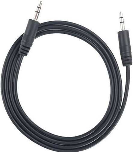 3.5mm Jack Cable Male - 3.5mm Male Black 1.5m with Gold Plated Terminals