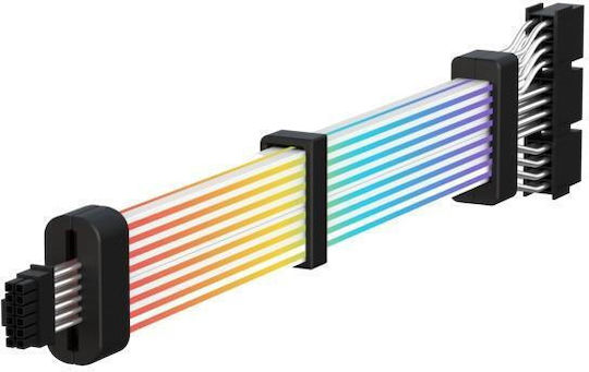 Gamemax 3x 8-pol Pci-e Zu 12vhpwr Argb Schwarzes Adapterkabel