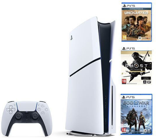 Sony PlayStation 5 & God of War Ragnarok & Uncharted Legacy of Thieves Collection & Ghost of Thushima Director's Cut Edition