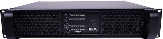 Ihos D-6004 Τελικός Ενισχυτής PA 4.0 Καναλιών 3000W/4Ω 1500W/8Ω L005748