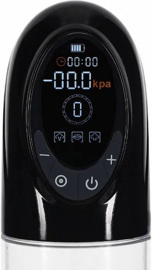 Black Automatic Penis Pump Digital Meter & Interchangeable Accessories Shots Pumped Cyberpulse Automatic Waterproof Penis Pump Black 31.5cm