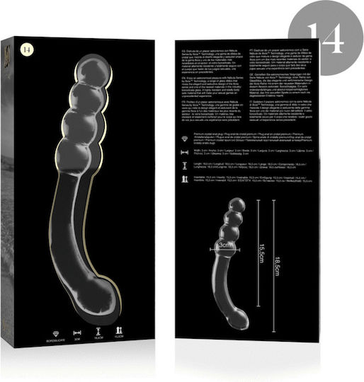 Ibiza Γυάλινο Dildo Διάφανο 18.5cm