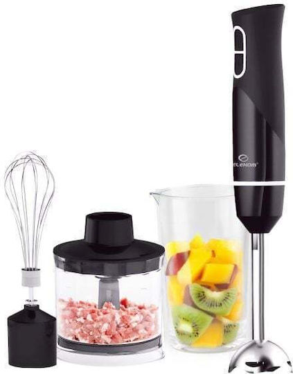 Elekom Blender De Mână Cu Tijă Din Inox 600W Negru