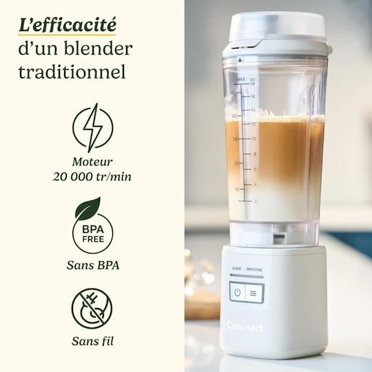 Cuisinart Μπλέντερ 500 ml Λευκό PBL100E