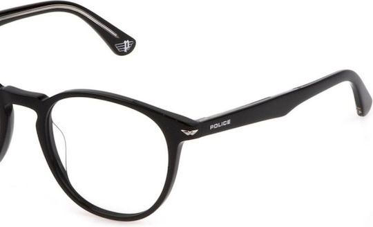 Police Vplq72 0700 52 Schwarze Brillengestelle