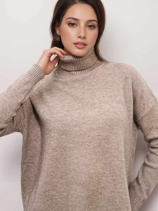 Damen Pullover Rollkragen Cigar