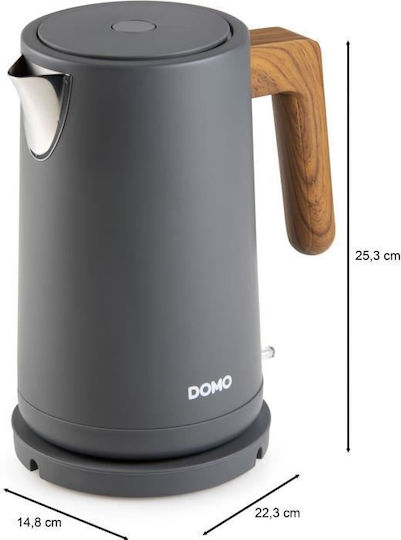 Domo Fierbător 1.7lt 2200W Negru