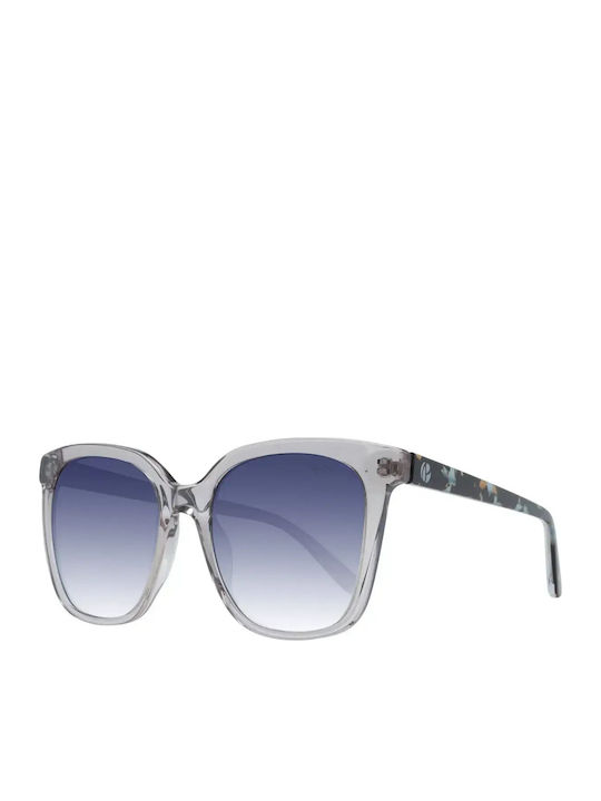 Pepe Jeans Feminini Ochelari de soare cu Transparent Cadru și Albastru Degrade Lentilă PJ7398-949