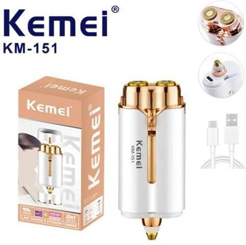 Kemei Km-151 Rotating Electric Shaver Face / Body Rechargeable / Corded