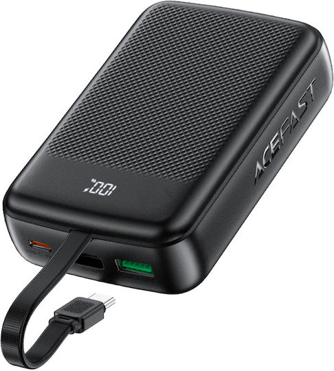 Acefast M14 Power Bank 20000mAh με Θύρα USB-A και Θύρα USB-C Power Delivery Μαύρο