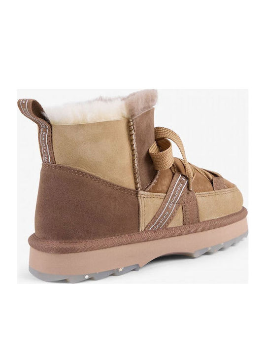 Blurred Micro Women's Ankle Boots Brown