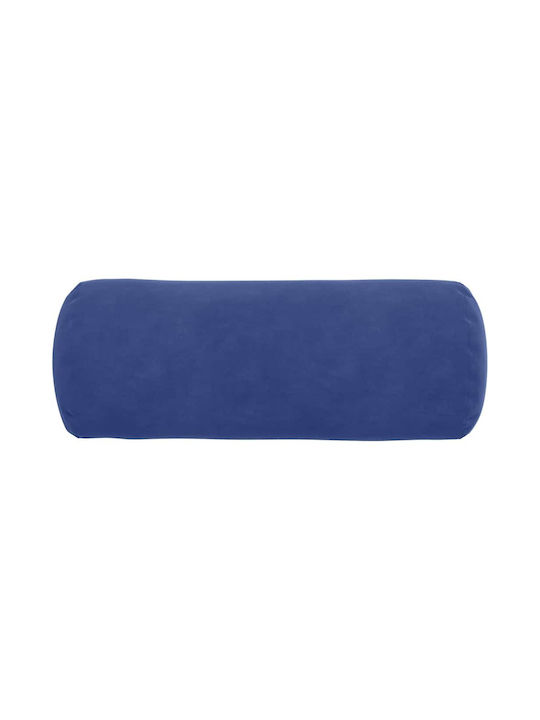 vidaXL Sofa-Kissen aus Samt Blau Polizeischrift 40x15cm